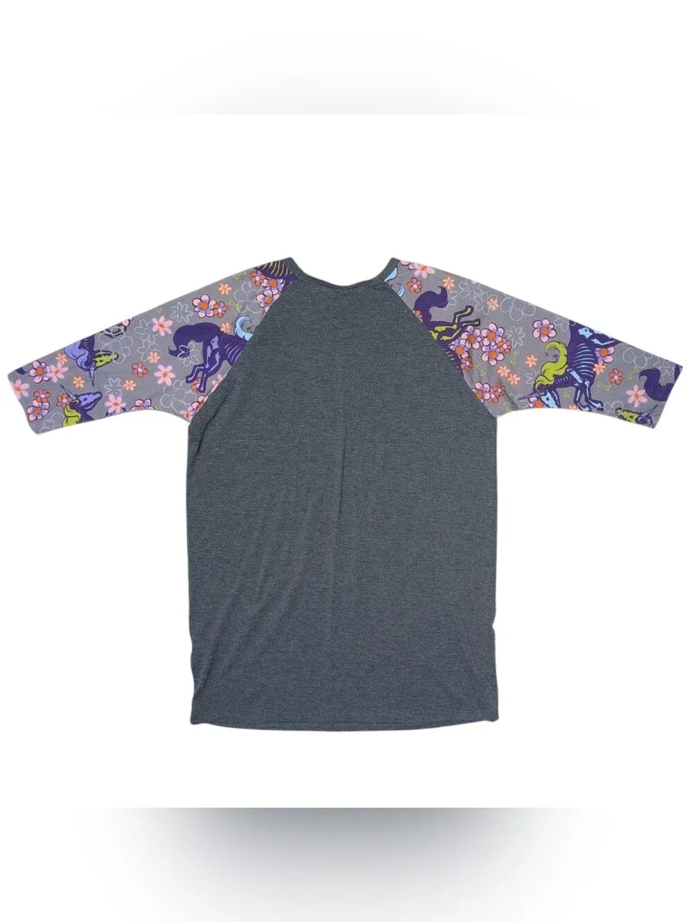 LuLaRoe Kid's 3/4 Sleeve Skeleton Unicorn Top